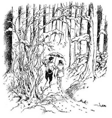 The Lion, The Witch and the Wardrobe by C.S.Lewis; Illustration Pauline Baynes