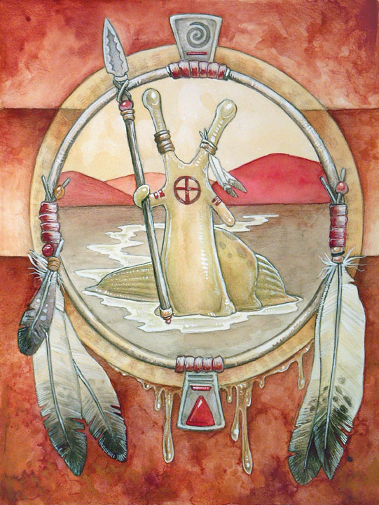 Image - Slug Totem by ursulav, devant art.