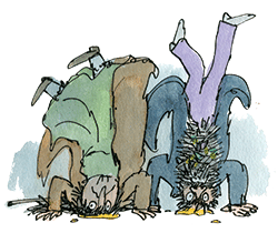 Quentin Blake, illustration from The Twits (Roald Dahl)