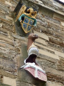 Medieval arms.. though I still say it looks like the Loch Ness monster on that helmet...