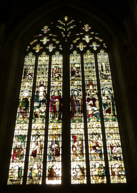 Window in the south transept c.1914 (Click to view larger image)