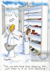 'Yes, we even have shoe shopping. We just refer to it as 'sole' searching.'