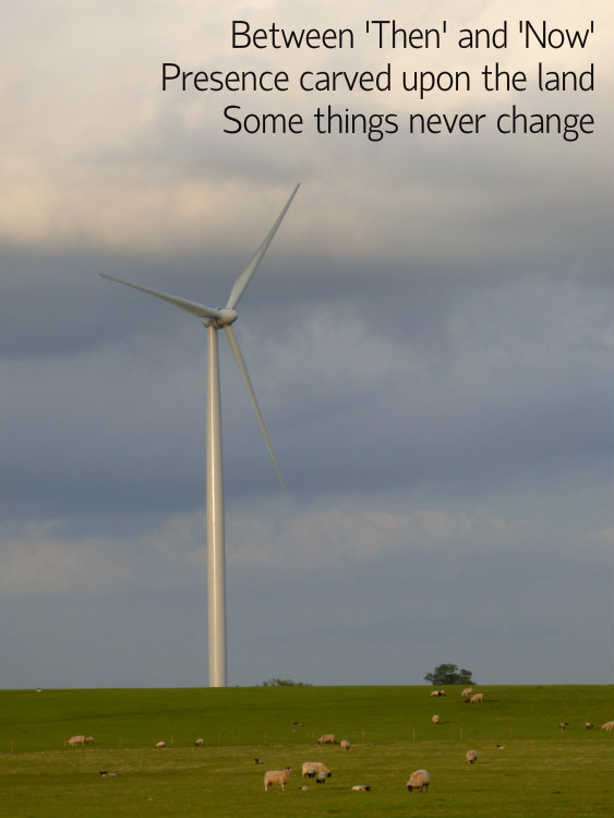 Between 'Then' and 'Now'  Presence carved upon the land Some things never change