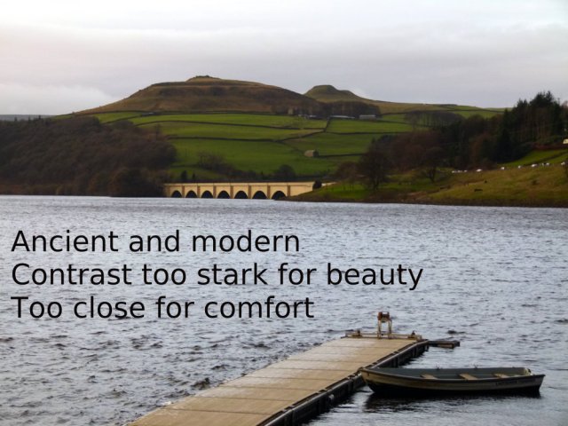Ancient and modern Contrast too stark for beauty Too close for comfort