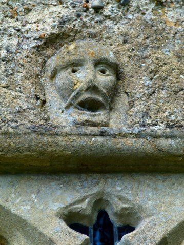 Ibstone church - wondrous head
