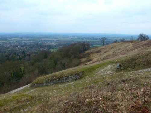 The top of Whiteleaf Cross in need of scouring