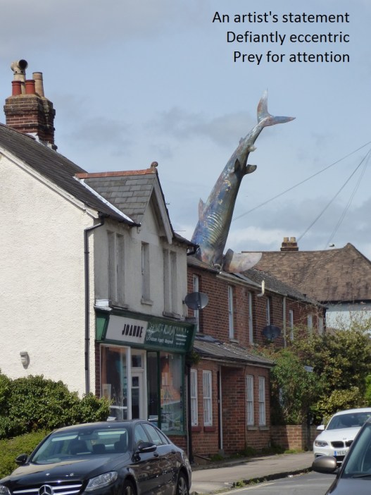 An artist's statement, defiantly eccentric, prey for attention