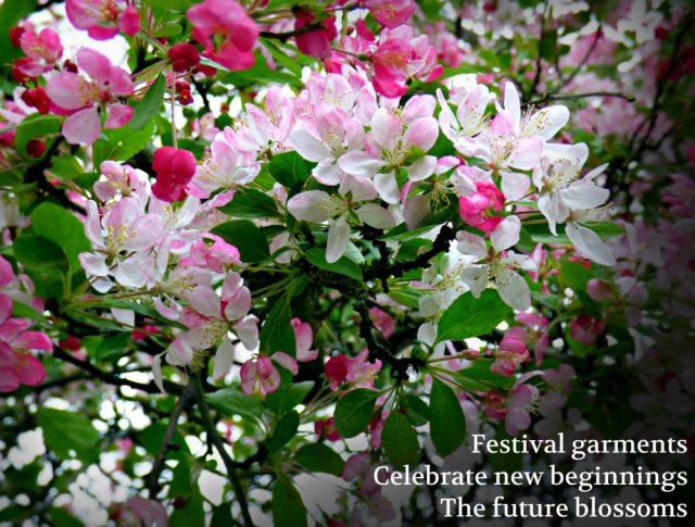 Festival garments Celebrate new beginnings The future blossoms