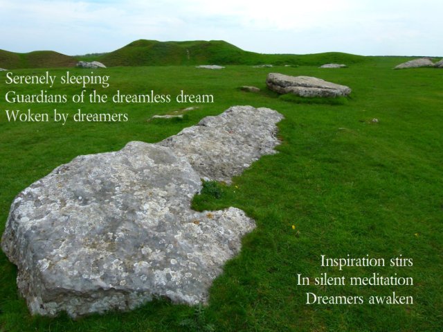 Serenely sleeping Guardians of the dreamless dream Woken by dreamers