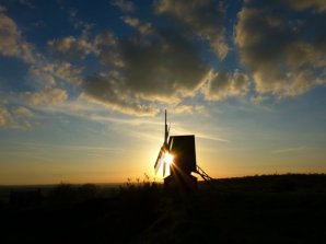 windmill at sunset, Brill, Buckinghamshire. Image: Sue Vincent