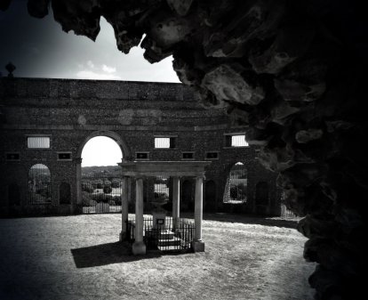 A shadowed fortification