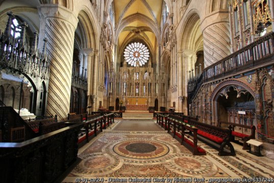 Durhan Cathedral Choir. Image via Geograph by Richard Croft (CCL)